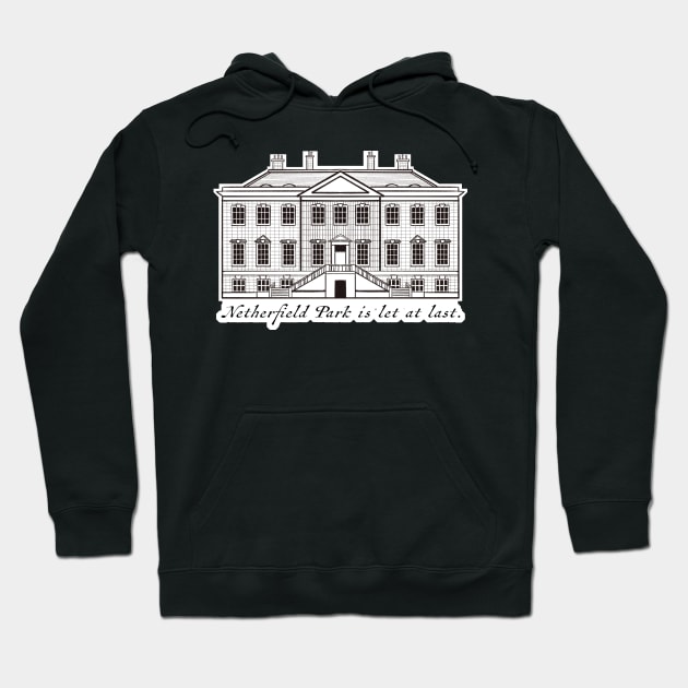 Sketch Drawing of Netherfield Park Pride and Prejudice Hoodie by MariOyama